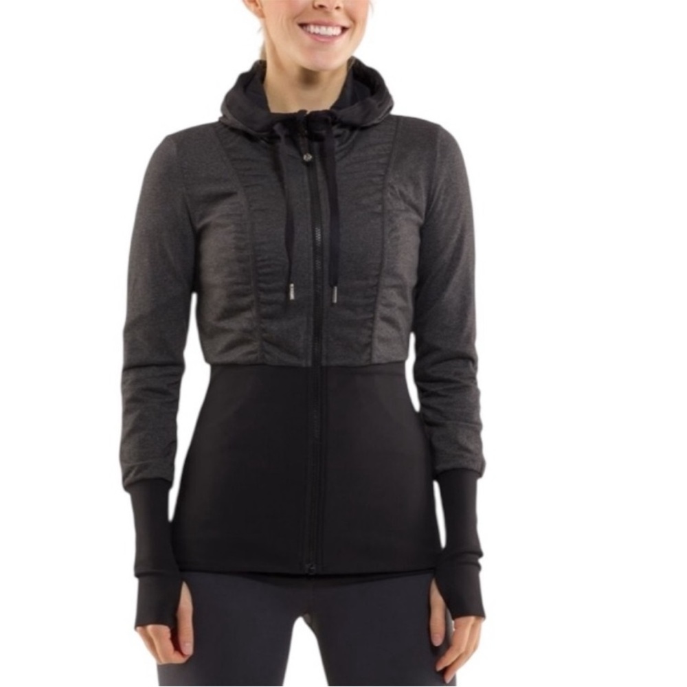 lululemon athletica Black Dance Studio Reversible Zip Up - Picture 2 of 8
